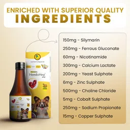 petheeds HeedoHep Liver Tonic with Lucious Chicken Flavor for Cat and Dogs Pet Health Supplements image 3