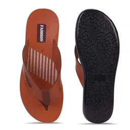 DRACKFOOT Men Striped Thong Flip-Flops image 2