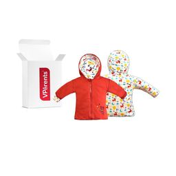 VParents Kids Red 2 in 1 reversible Hooded Jacket-picture-30