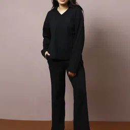 Athena Women Relaxed Straight Leg Easy Wash Trousers-image-59