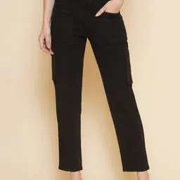 PUELLA Women High-Rise Easy Wash Cargos-image-1
