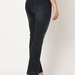 Kraus Jeans Women Flared High-Rise Light Fade Jeans image 4