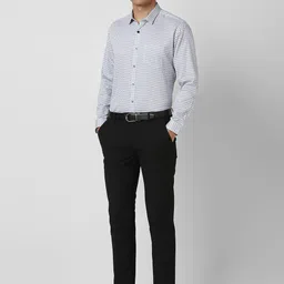 van heusen V Dot Men Spread Collar Geometric Printed Cotton Formal Shirt image 3