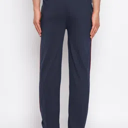 duke Men Solid Blue Track Pants image 2