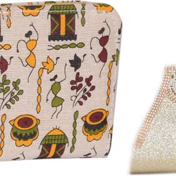 sunvika house Casual, Formal, Party Gold, Gold, Beige Clutch-picture-21