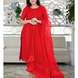 wedani Women Embroidered Straight Kurta Set image 5