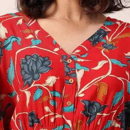 zelena Women Floral A-Line Dress image 5