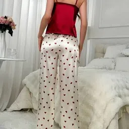 marquisa Women Printed Strappy Top & Pajamas Set image 5