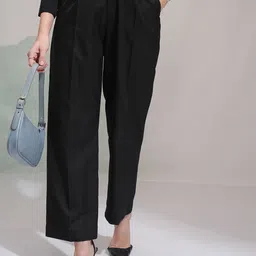 Tokyo Talkies Women Pleated Trousers-picture-18