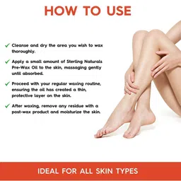 Sterling Naturals Set Of 2 Non-Greasy Formula Pre Wax Oil - 100 ml Each image 3
