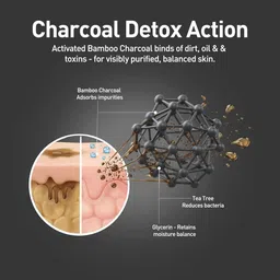 Elecsera Glow & Clean Face Wash With Charcoal & Tea Tree - 100 ml image 3