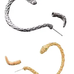 FIMBUL Set of 2 Rhodium-Plated Animal Shaped Ear Cuffs image 5