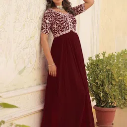 GLOSIA DESIGN Women Ethnic Motifs Printed Daily Anarkali Kurta image 2