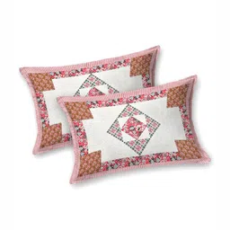 Plarsh Comfort White & Blue Floral 180 TC King Bedsheet with 2 Pillow Covers-image-57