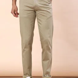 V-Mart Men Solid Mid-Rise Slim Fit Chinos Trousers-image-10