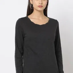 GAP Women Round Neck Long Sleeves Cotton Regular Tops-image-97