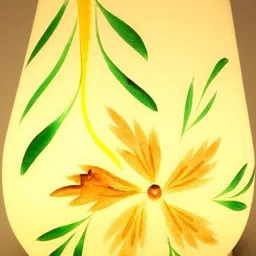 1ST TIME Multicoloured Printed Glass Contemporary Cylinder Shaped Wall Lamp image 2