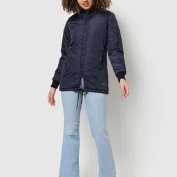 Campus Sutra Women Checked Lightweight Puffer Jacket-picture-17