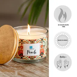 ExclusiveLane White Peach Scented Candle image 2