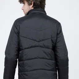 HIGHLANDER Men Black Hooded Padded Jacket image 4