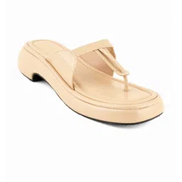 Roadster Platform Women Beige Party Peep Toes Platform Heels image 3