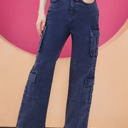 PUELLA Women Flared High-Rise Stretchable Jeans-image-18