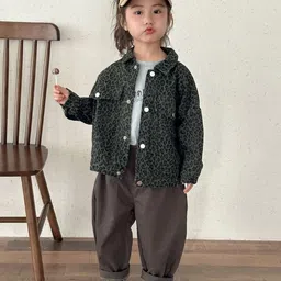 LULU & SKY Unisex Kids without Crop Denim Jacket with Embroidered image 5