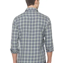 SNX Tailored Fit Checked Pure Cotton Opaque Shirt image 4