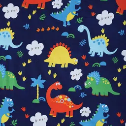 HOSTA HOMES Multicoloured Cartoon Characters 220 TC Single Bedsheet With 1 Pillow Covers image 3