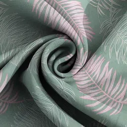 MODEFE Green & Pink Floral 180 TC Queen Bedsheet with 2 Pillow Covers image 5