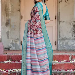 MAHARANI COUTURE Floral Woven Design Banarasi Saree image 4