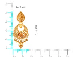 Joyalukkas 22Kt Gold Drop Earring - 8.15 g image 3