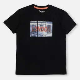 Pepe Jeans Boys Graphic Printed Round Neck Pure Cotton T-shirt-picture-33