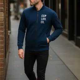 FTX Men Typography Bomber Jacket image 5