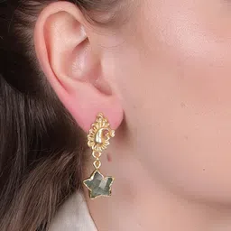 Dua Gold-Plated Brass Drop Earrings-picture-27