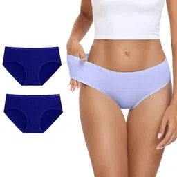 Diving Deep Women Pack of3 Cotton Hipster Briefs-image-52