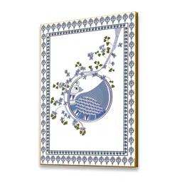 nestroots Blue & White 1 Piece Canvas Floral and Botanical Wall Paintings image 3