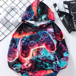 YK Boys Printed Hooded Sweatshirt-image-52