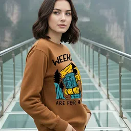 Moda Rapido Women Printed Sweatshirt image 5