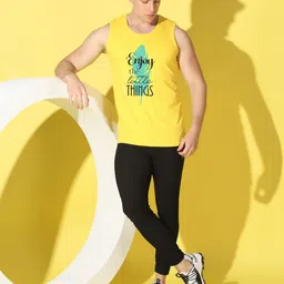 WOOSTRO Men Typography 2 Printed Pockets Slim Fit T-shirt image 5