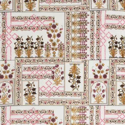 CLOTHOLOGY White & Yellow Floral 180 TC King Bedsheet with 2 Pillow Covers image 4