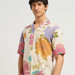 MISCHIEF MONKEY Men Classic Floral Printed Casual Shirt-picture-4