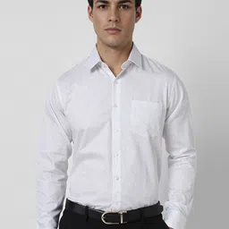 Van Heusen Men Slim Fit Spread Collar Floral Printed Cotton Formal Shirt-picture-43