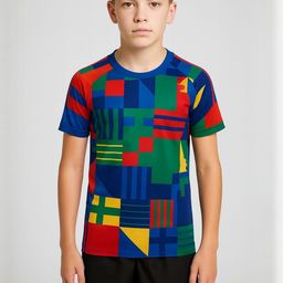 dostitch Kids Boys Multicolor Printed Dri-FIT T-shirt-picture-10
