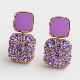 Henuka Geometric Stone Drop Earrings-picture-36