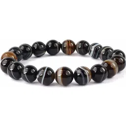 Divine souvenirs Unisex Artificial Beaded Elasticated Bracelet-picture-17