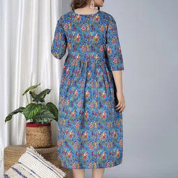 TANISHA Floral Print Maternity Fit & Flare Dress image 3