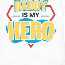 Lillypupp Infants Daddy Is My Hero Printed Cotton Bodysuit image 3