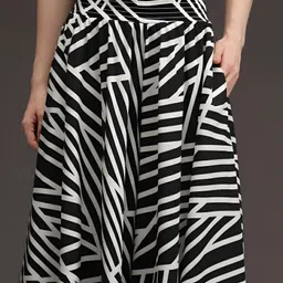 growmore creation Women Flared White Viscose Rayon Trousers image 5