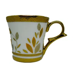 femora Gold 160 ml Ceramic Floral (Set of 4) Tea Cup Set image 4